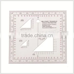 KMP-2 Military Triangle Scale Protractor for Pinpoint Mapwork thumbnail-1