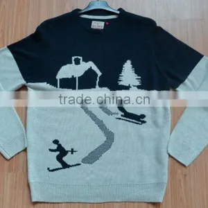 High Quality Men Long Sleeve Pullover Sweater(BKNM07) thumbnail-1