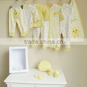 2012 Autumn Mom and Bab Baby Clothes 100% Cotton Embroidered 10in1 Newborn Gift Box thumbnail-1
