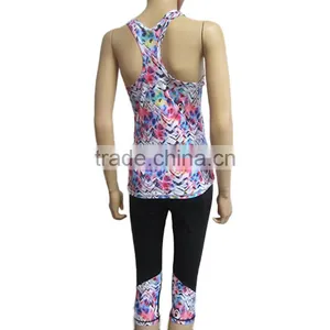 New Custom Fitness Yoga Tank Top Fancy Sublimation Fitness Clothing Women Wholesale Fitness Clothing thumbnail-3