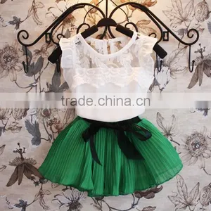 New 2pcs/set Baby Girl Children's Beauty Lace Agaric Casual Baby Girl Dresses SV009464# thumbnail-1