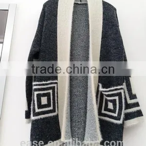 Unique Design v Neck Women Clothing Ladies Cardigan Knitting Sweaters thumbnail-1