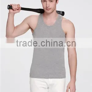 Trade Assurance 100% Cotton Athletic Tank Top for Men,make the Sport More Energetic thumbnail-3