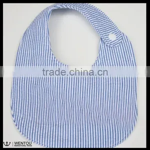 New Design Plain Seersucker Baby Bib thumbnail-5
