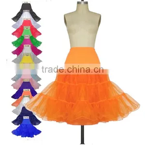 White A-Line Crinoline Petticoat Underskirt Rockabilly Dress Underwear thumbnail-1