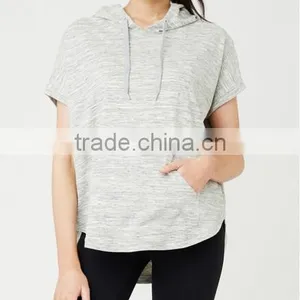 Maternity Wear Clothes Pregnant Women Oversized Short Sleeve Hoodie thumbnail-2