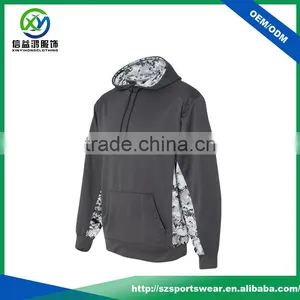 High Quality Sublimation Sleeve and Body Side 100%Polyester Sport Man Pullover Hoodie thumbnail-1