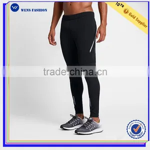 2017Latest Design Men's Running Pants Four-way Stretch Reflective Mens Training Legging thumbnail-1