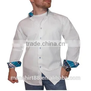 2016 New Wholesale Casual Slim Fit Fashion Wrinkle Free Custom Mens Casual Dress Shirts thumbnail-1