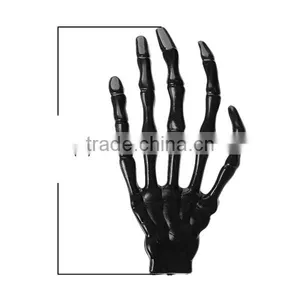 Black Plastic Embellishment Findings Skull Hand Halloween Ornaments thumbnail-2