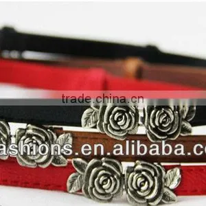 2013 Fashion Belts Women With Rosy Shape Buckle thumbnail-1