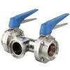 Stainless Steel Sanitary 3-way Butterfly Valve thumbnail-1