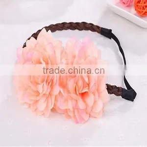 Hawaii Flowers Wig Hairband Wreath Hair Hoop Beach Bohemian Hairpin Fashion thumbnail-6
