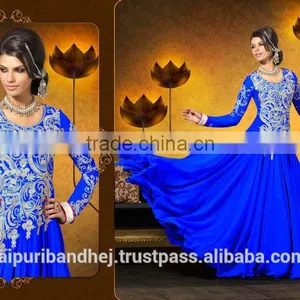 Ladies Neck Designs Salwar Kameez Bollywood Dress Anarkali Suit Pakistani Salwar Kameez Suit thumbnail-1