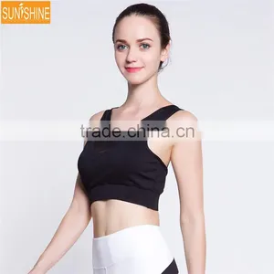 2017 OEM Sports Bra Gym Wear Fitness Womens Gym Wear Mesh Yoga Sports Bra thumbnail-2
