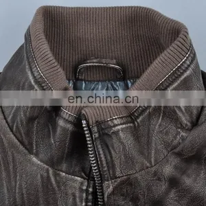 2015 Hot Sale Special pu Leather Jacket Men With Reasonable Price thumbnail-5