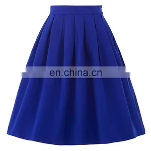 Belle Poque Women Midi Skirt 2016 Blue Vintage Skirts Pinup Skirt BP000154-3 thumbnail-1