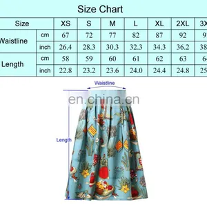Grace Karin Women Pleated Vintage Cotton Floral Print Skirt CL6294-19 thumbnail-6