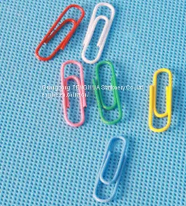 Coloured Plastic Coated Paper Clip Stationery (QX-PC001) 25/28/33/50/75mm thumbnail-1