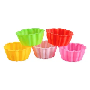 Free Sample Food Grade Heat Resistant Nontoxic Silicone Cake Mold Baking Mousse Pudding Chocolate Mold Tool Flower Shape thumbnail-1