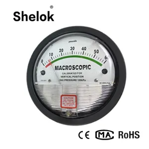 Air Conditioning Mini Micro Differential Pressure Gauge Manometer thumbnail-1