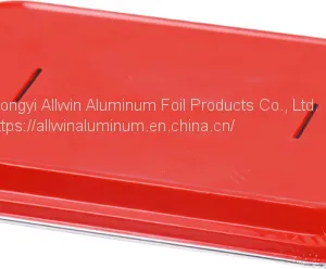 Disposable Color Coated Aluminum Foil Aviation Food Container thumbnail-2