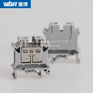 Din Rail Terminal Blocks UK16B Pure Copper Connector Screw Terminal Block thumbnail-5