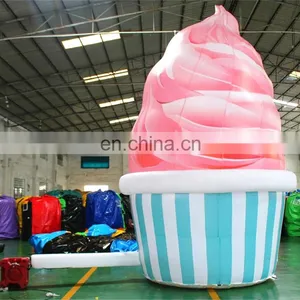 Giant Inflatable Sweet Canister , Inflatable Ice Cream Vert Cartoon Model For Advertisement Promotion ,Shop thumbnail-4