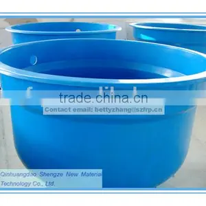 FRP Fish Farming Tank, Frp Round Aquaculture Pond, Fish Stock Tanks thumbnail-3