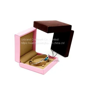 Fashion Style Leather/Velvet Jewelry Storage Box For Bracelet Box Custom Logo thumbnail-1