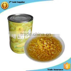 New Crop 400g Easy Open Good Taste Sweet Kernel Corn in Can Quality Choice thumbnail-3