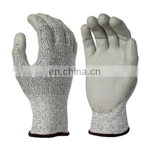 HPPE Knitted Cut Resistant Anti Knife Construction Grade Level 5 Processing Safety Work Glove thumbnail-1