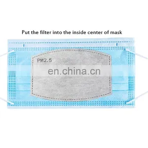 Child High Quality Replaceable 5 Layer Pm2.5 Anti Virus Bacteria Filter Anti Dust Activated Carbon Filters For Face Mask thumbnail-4