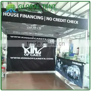 Custom Print Aluminium Pop Up Tent 3x3m ( 10ft X 10 Ft), Printed Canopy & Valance, Back Wall&2 Half Side Walls thumbnail-2