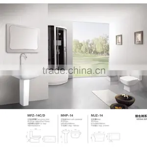 Close Coupled Suites Two Piece Toilet and Pedestal Wash Basin thumbnail-3