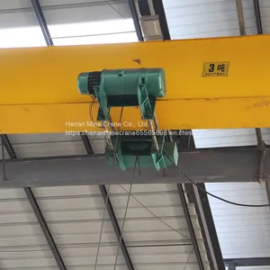 Top Quality Remote Control Single Beam or Girder European Type Electric Overhead Traveling Crane thumbnail-2