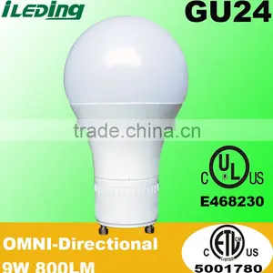 9W 800LM Dimmable GU24 Base Omni A19 LED Bulb Quality Choice thumbnail-1