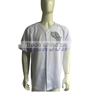 Custom Short Sleeve Baseball Uniform Sublimated Dri Fit Blank Baseball Jersey thumbnail-2