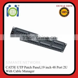 Good Price 110 Idc Lsa Idc Cat5e RJ45 Utp 2U 48 Port Network Patch Panel thumbnail-1