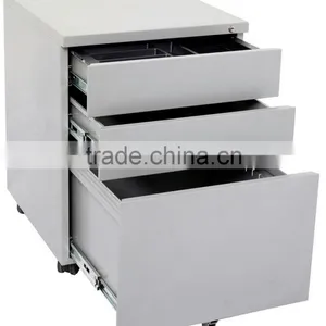 Luoyang Factory 3 Compartments Steel Mobile Cabinets,3 Compartments Steel Pedestal Cabinets thumbnail-2