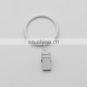 China Wholesale Curtain Rod Accessories Metal Drapery Hooks Window Shower Curtain Rings Hanging Clips thumbnail-5