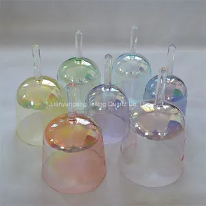 Alchemy Cosmic Light Clear Singing Bowl With Handle Aurora Quartz Chakra Healing Crucible thumbnail-5