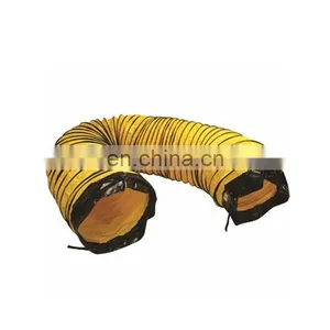 Fire Resistant Waterproof PVC Air Ventilation Flexible Duct / Airport Or Tunnel Ventilation Tube 0.4mm - 0.6mm thumbnail-2