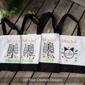 Factory Large Canvas Tote Bag Reusable Grocery Shopping Bags thumbnail-4