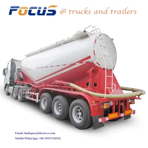 3 Axles 40 CBM Cement Tank Trailers thumbnail-1