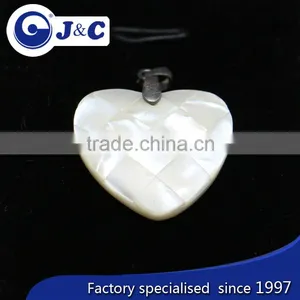 Mother of Pearl Shell Mosaic Hard Shape Pendant ,Pendant Necklaces thumbnail-1