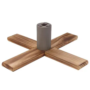 Christmas Tree Green Christmas Tree Base Stand Holder Wooden Foot Stand Christmas Tree Stand thumbnail-4
