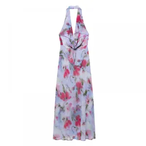 Spring New Dress for Women, Slim Fit and Casual Round Neck, Sleeveless Design, Niche Print thumbnail-3