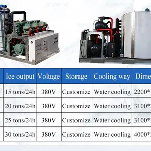 Industrial Flake Ice Machine 500KG/24h Stainless Steel for Fisher & Food Processing thumbnail-5