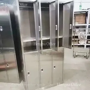 China Factory Wholesale Scratch & Wear-resistant Multi-Door Stainless Steel Lockers With Aluminum Handle for Schools and Offices thumbnail-2